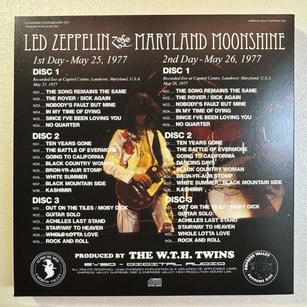 Photo5: LED ZEPPELIN - MARYLAND MOONSHINE 12CD BOX SET [EMPRESS VALLEY] (5)