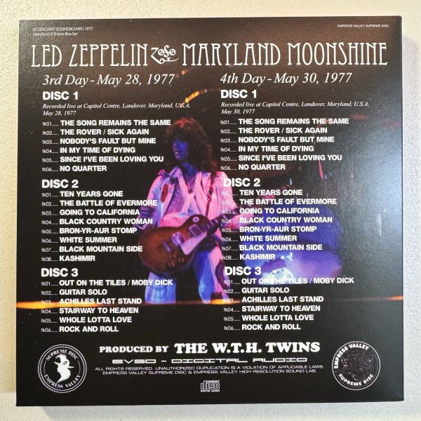 Photo6: LED ZEPPELIN - MARYLAND MOONSHINE 12CD BOX SET [EMPRESS VALLEY] (6)