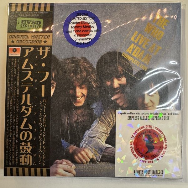 Photo1: THE WHO - LIVE AT A'DAM "The Heartbeat of Amsterdam" 2CD + TOMMY MEDLEY CD 2025 New Transfer! Demixed & Mastered! Definitive Edition [EMPRESS VALLEY] (1)