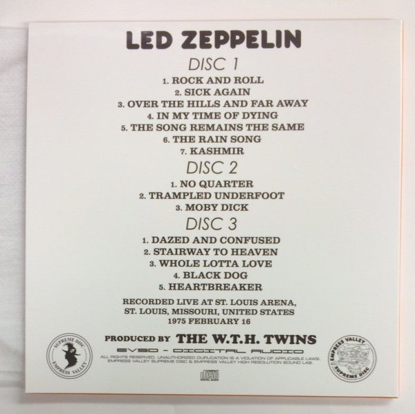 Photo6: LED ZEPPELIN -  HATENA Q 9CD BOX SET  [EMPRESS VALLEY] ★★★STOCK ITEM / OUT OF PRINT / VERY RARE★★★ (6)