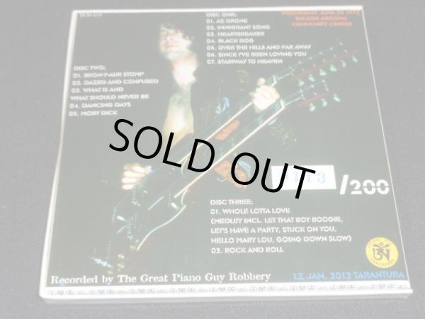 Photo3: LED ZEPPELIN - LZ RIDER IN AZ 3CD LIMITED 200 COPIES ONLY !!! [TARANTURA] ★★★STOCK ITEM / OUT OF PRINT / VERY RARE★★★ (3)