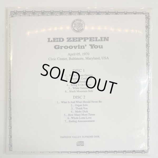 Photo2: LED ZEPPELIN - GROOVIN' YOU 2CD TMOQ [EMPRESS VALLEY] ★★★STOCK ITEM / OUT OF PRINT ★★★ (2)