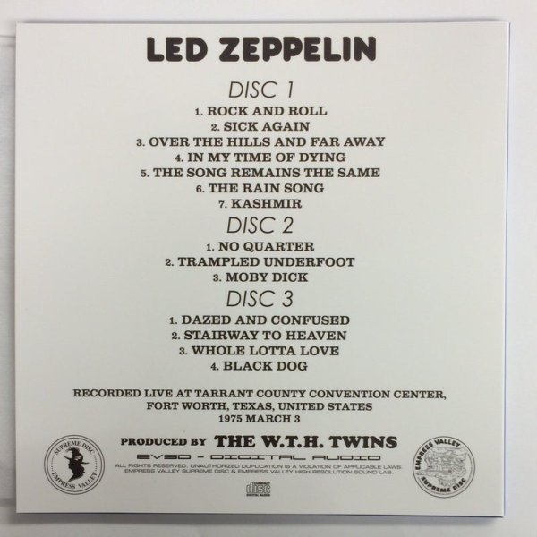 Photo4: LED ZEPPELIN -  HATENA Q 9CD BOX SET  [EMPRESS VALLEY] ★★★STOCK ITEM / OUT OF PRINT / VERY RARE★★★ (4)