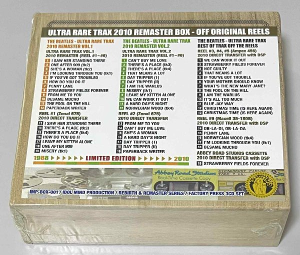 Photo4: THE BEATLES - ULTRA RARE TRAX 2010 REMASTER BOX 3CD WOOD BOX SET [IDOL MIND PRODUCTION] ★★★STOCK ITEM / OUT OF PRINT / VERY RARE★★★ (4)