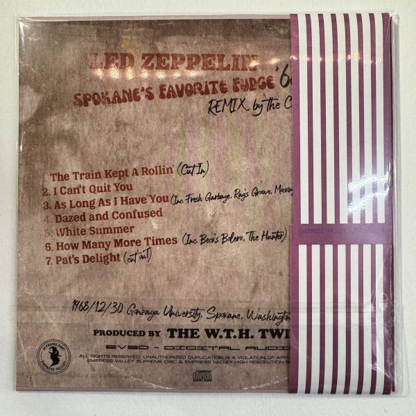 Photo2: LED ZEPPELIN - SPOKANE’S FAVORITE FUDGE CD [EMPRESS VALLEY] (2)