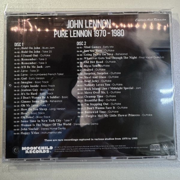 Photo2: JOHN LENNON - PURE LENNON 1970-1980 2CD [MOONCHILD]   (2)