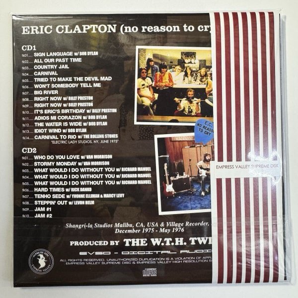 Photo2: ERIC CLAPTON - NO REASON TO CRY SESSIONS 2CD [EMPRESS VALLEY] (2)