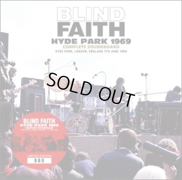 Photo1: BLIND FAITH - HYDE PARK 1969 COMPLETE SOUNDBOARD CD [Beano-312] ★★★STOCK ITEM / OUT OF PRINT / HOT WINTER SALE★★★ (1)