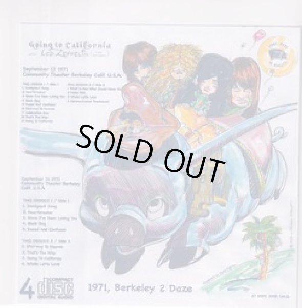 Photo2: LED ZEPPELIN - GOING TO CALIFORNIA 4CD WHITE Paper jacket version [TMOQ / TARANTURA] ★★★STOCK ITEM / OUT OF PRINT / VERY RARE★★★ (2)
