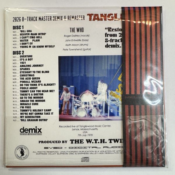 Photo2: THE WHO - LIVE AT TANGLEWOOD demix & mastered [EMPRESS VALLEY] (2)
