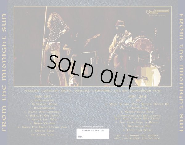 Photo2: LED ZEPPELIN - FROM THE MIDNIGHT SUN: OAKLAND 1970 DELUXE EDITION 4CD + 2CDR PRE ORDER ONLY [GRAF ZEPPELIN] (2)