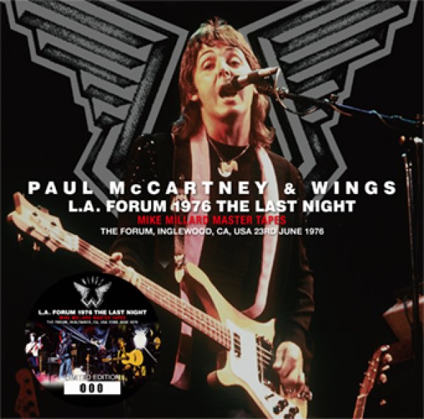 Photo1: PAUL McCARTNEY & WINGS - L.A. FORUM 1976 THE LAST NIGHT: MIKE MILLARD MASTER TAPES 2CD [Merseyside 026] (1)