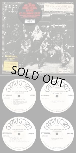 Photo1: THE ALLMAN BROTHERS BAND - AT FILLMORE EAST: US ORIGINAL GENUINE FIRST PRESSING PROMO DJ COPY EDITION - "PRESSWELL PRESSING & ALL MAT C/C/C/C" 2CD ★★★STOCK ITEM / OUT OF PRINTWITH STICKER / HOT WINTER SALE★★★ (1)
