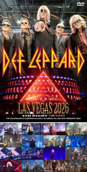 Photo1: DEF LEPPARD - LAS VEGAS 2026 4TH NIGHT THE VIDEO DVDR [Shades 2573] (1)