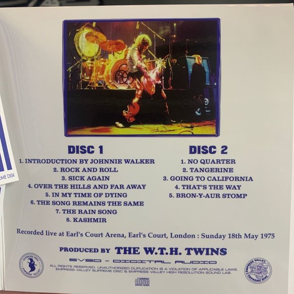 Photo6: LED ZEPPELIN - RED DEVIL 5CD BOX SET PROTOTYPE VERSION SUPER RARE VERY LIMITED  [EMPRESS VALLEY] ★★★STOCK ITEM / OUT OF PRINT★★★ (6)