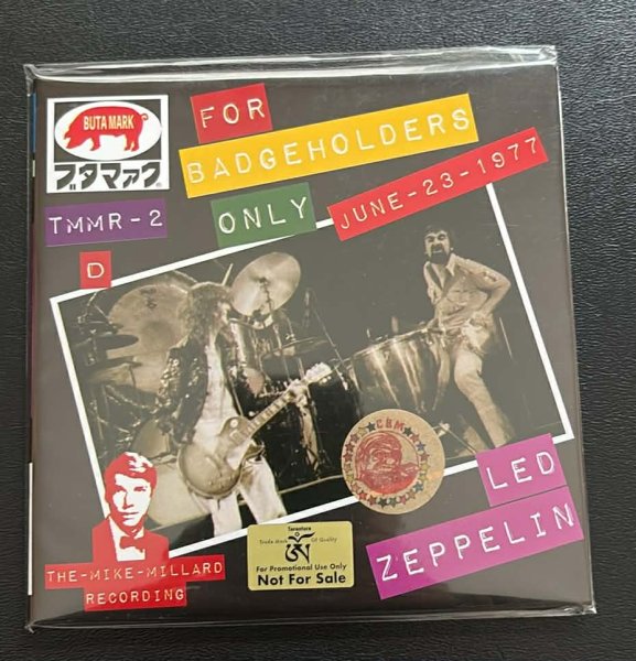 Photo1: LED ZEPPELIN - FOR BADGEHOLDERS ONLY 3CD FOR PROMOTIONAL USE ONLY COVER D  [BUTA MARK / TARANTURA] ★★★STOCK ITEM / OUT OF PRINT / VERY RARE★★★ (1)