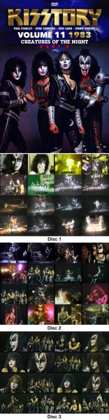 Photo1: KISS - KISSTORY 11: 1983 CREATURES OF THE NIGHT PART 2 3DVDR [Shades 2591] (1)