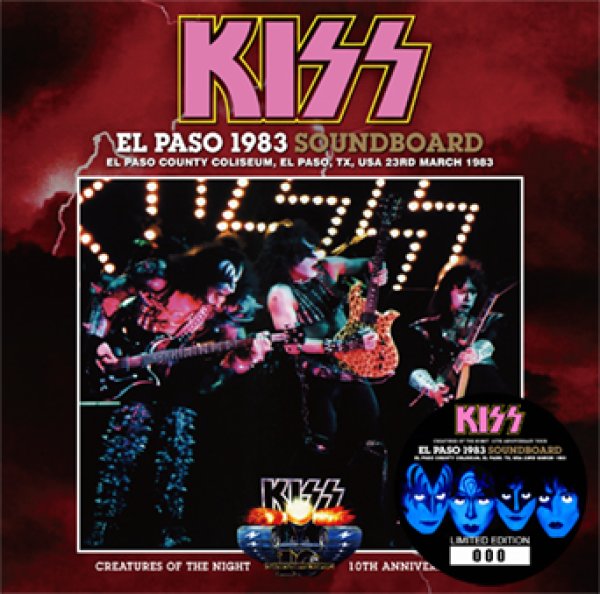 Photo1: KISS - EL PASO 1983 SOUNDBOARD 2CD with new artworks [ZODIAC 842]  (1)