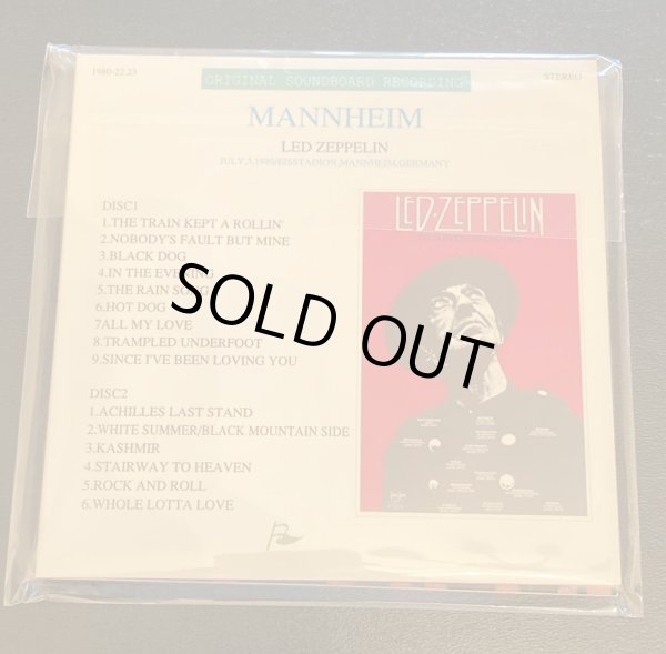 Photo2: LED ZEPPELIN - MANNHEIM 1980 2CD [FLAGGE] ★★★STOCK ITEM / OUT OF PRINT / VERY RARE★★★ (2)