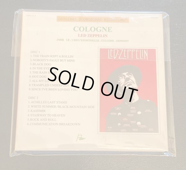 Photo2: LED ZEPPELIN - COLOGNE 1980 2CD [FLAGGE] ★★★STOCK ITEM / OUT OF PRINT / VERY RARE★★★ (2)