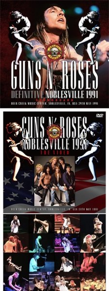 Photo1: GUNS N' ROSES - DEFINITIVE NOBLESVILLE 1991 SOUNDBOARD 2CD plus Bonus DVDR "NOBLESVILLE 1991 THE VIDEO [ZODIAC 834] (1)