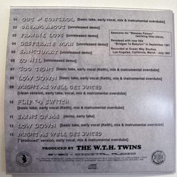 Photo2: THE ROLLING STONES - BLESSED POISON SESSION captain acid remaster CD [EMPRESS VALLEY] (2)