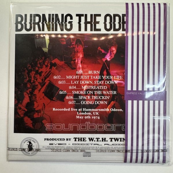 Photo2: DEEP PURPLE - BURNING THE ODEON CD [EMPRESS VALLEY] (2)