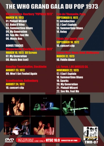 Photo2: THE WHO - GRAND GALA DU POP DVD [TOMMY RECORDS] (2)