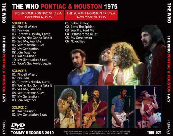 Photo2: THE WHO - PONTIAC & HOUSTON 1975 DVD [TOMMY RECORDS] (2)