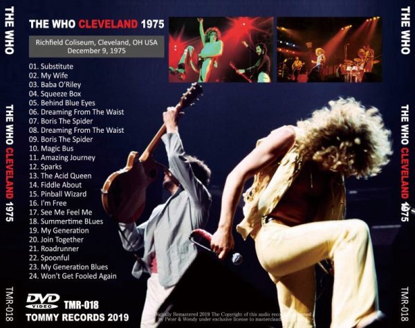 Photo2: THE WHO - CLEVELAND 1975 DVD [TOMMY RECORDS] (2)