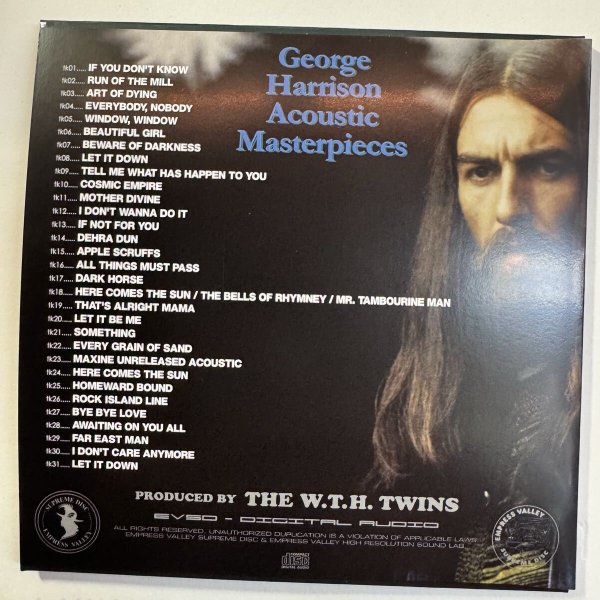 Photo3: GEORGE HARRISON - ACOUSTIC MASTERPIECES Captain Acid Remaster CD[EMPRESS VALLEY] (3)