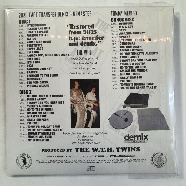 Photo6: THE WHO - LIVE AT 1969 & 1970 DEMIX 5CD BOX SET [EMPRESS VALLEY] (6)