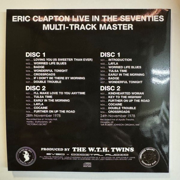 Photo7: ERIC CLAPTON - LIVE IN THE SEVENTIES 4CD BOX SET PROMO EDITION [EMPRESS VALLEY] (7)