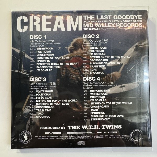 Photo2: CREAM - THE LAST GOODBYE 4CD [EMPRESS VALLEY] (2)