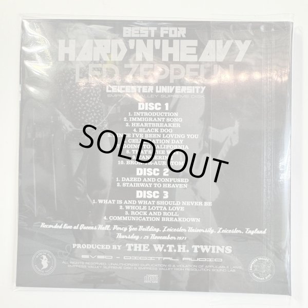 Photo2: LED ZEPPELIN - BEST FOR HARD ＆ HEAVY 3CD PROMOTIONAL COPY [EMPRESS VALLEY]  VERY FEW !!! LAST CHANCE!!! (2)
