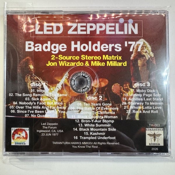 Photo2: LED ZEPPELIN -  BADGE HOLDERS ‘77 2-Source Matrix 3CD TH-003 AKA EVSD (2)