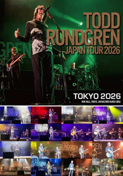 Photo1: TODD RUNDGREN - TOKYO 2026 2CDR+DVDR [Uxbridge 2792] (1)