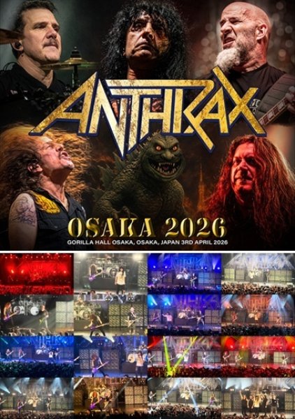 Photo1: ANTHRAX - OSAKA 2026 2CDR+DVDR [Shades 2627] (1)