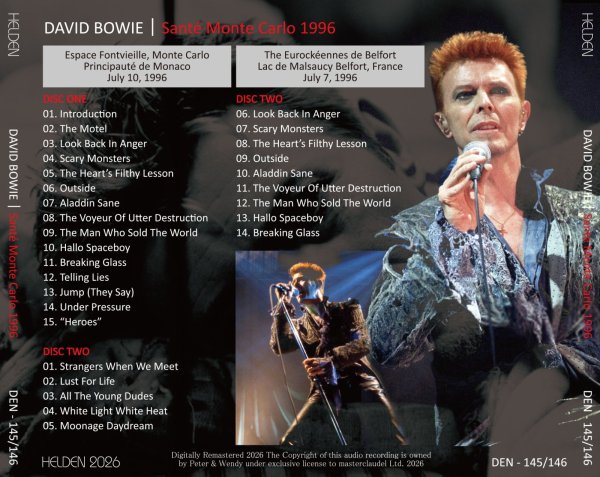 Photo2: DAVID BOWIE - 1996 SANTE MONTE CARLO 2CD [HELDEN] (2)