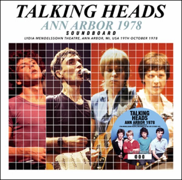 Photo1: TALKING HEADS - ANN ARBOR 1978 SOUNDBOARD CD [ZION-288]  (1)