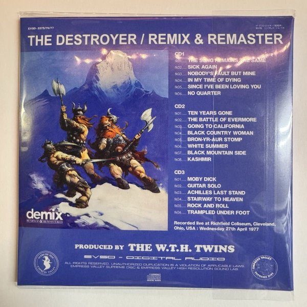 Photo5: LED ZEPPELIN - DESTROYER Demix ver.2 3CD + BONUS LIMITED BOX SET  [EMPRESS VALLEY] (5)