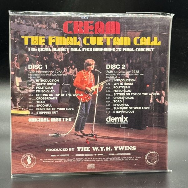 Photo4: CREAM - THE FINAL CURTAIN CALL the final concert 2CD 3DVD BDR [EMPRESS VALLEY] (4)