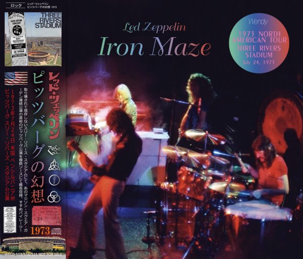 Photo1: LED ZEPPELIN - 1973 IRON MAZE 3CD [WENDY] (1)