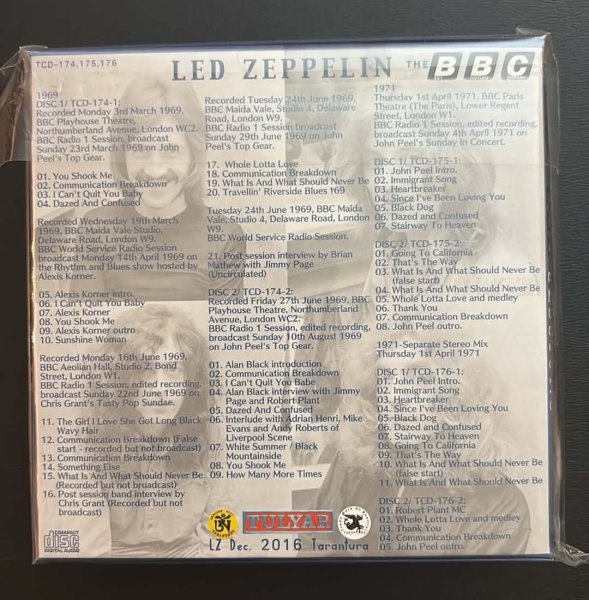 Photo2: LED ZEPPELIN - THE REAL COMPLETE BBC SESSIONS 6CD BOX WITH A BONUS CD LIMITED 100 COPIES ONLY!!! [TARANTURA] ★★★STOCK ITEM / OUT OF PRINT / VERY RARE★★★ (2)