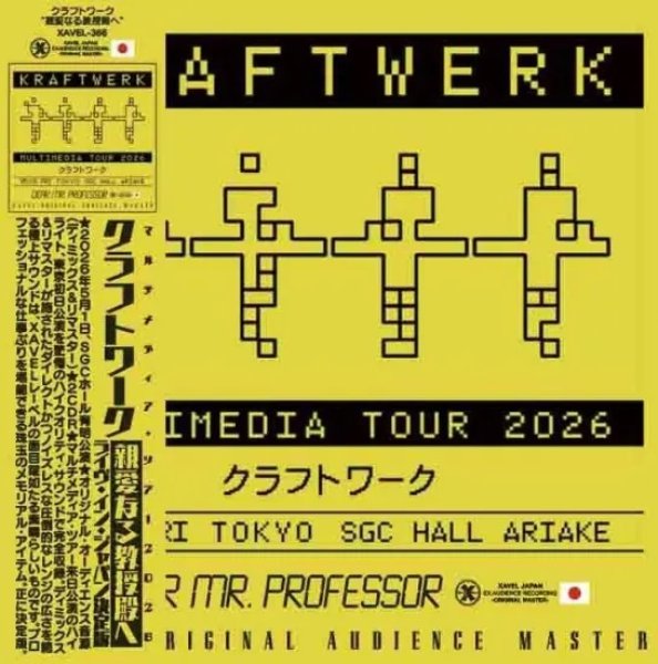 Photo1: KRAFTWERK - DEAR DR. PROFESSOR - LIVE IN JAPAN 2026 - 2CDR + DVDR [XAVEL] (1)