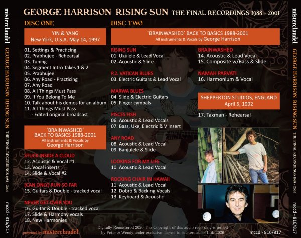 Photo2: GEORGE HARRISON - RISING SUN 1988－2001 THE FINAL RECORDINGS 2CD [MISTERCLAUDEL] (2)