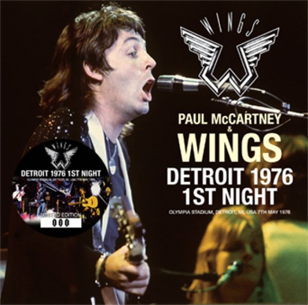Photo1: PAUL McCARTNEY & WINGS - DETROIT 1976 1ST NIGHT 2CD [ Merseyside 030] (1)