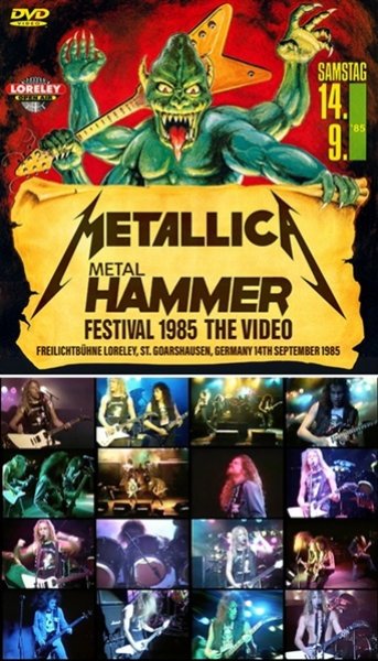Photo2: METALLICA - METAL HAMMER FESTIVAL 1985 CD plus Bonus DVDR "METAL HAMMER FESTIVAL 1985 THE VIDEO [ZODIAC 867] (2)