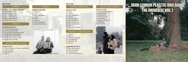 Photo6: JOHN LENNON - PLASTIC ONO BAND THE UNIVERSE VOL.1 5CD [MISTERCLAUDEL] (6)