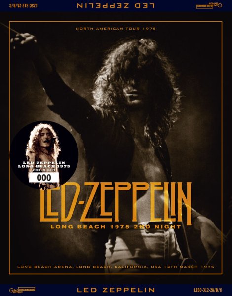 Photo1: LED ZEPPELIN - LONG BEACH 1975 2ND NIGHT 3CD + 3CDR PRE ORDER ONLY 2nd EDITION [GRAF ZEPPELIN] (1)